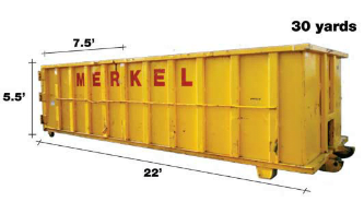Merkel Metal Recycling and Roll-Off Container Services - 30 Yard Roll Off Container