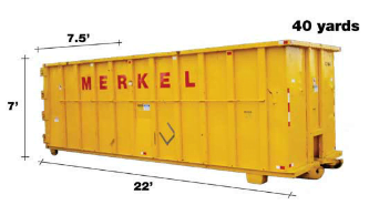 Merkel Metal Recycling and Roll-Off Container Services - 40 Yard Roll Off Container