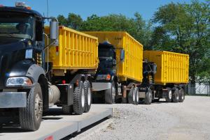 Merkel Metal Recycling and Roll-Off Container Services - Roll Off Container Trucks